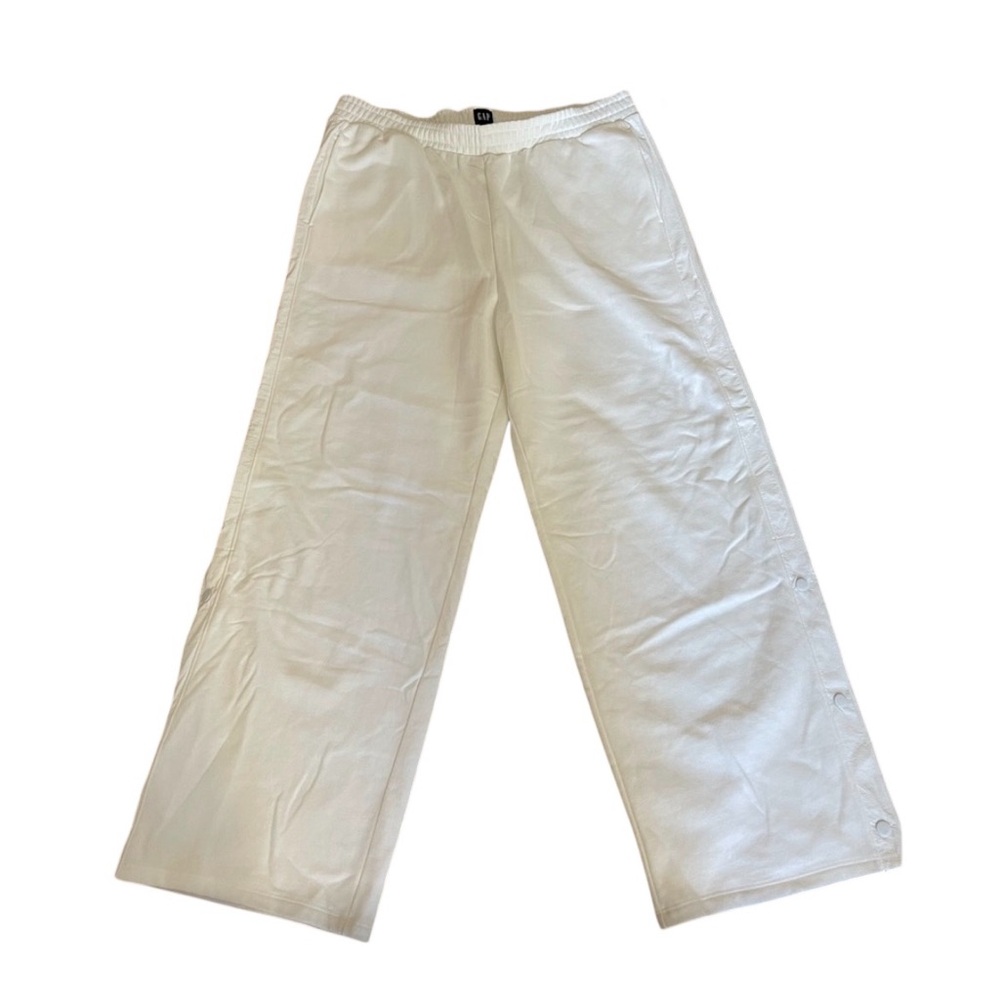 NWT Gap Ivory White Wide Leg Sweatpants, XL